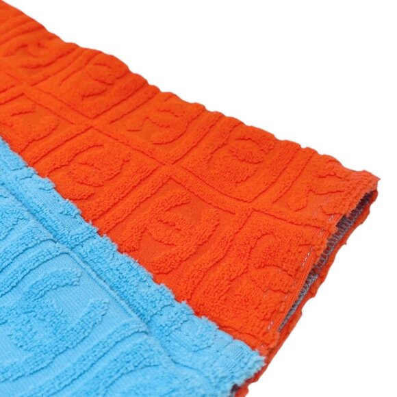 CHANEL Vintage 02S CC Mark Logo Tank Top #38 Terry Orange Blue Nylon [103087] - Picture 8 of 10